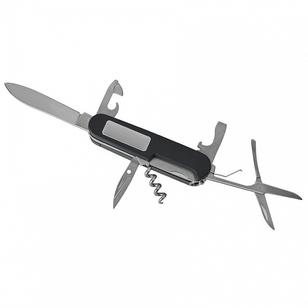 Нож многофункциональный "УРОВЕНЬ"  (11 функций),  фонарь (2 LED)  в подарочной упаковке с логотипом в Самаре заказать по выгодной цене в кибермаркете AvroraStore