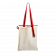Шопер Superbag (неокрашенный с красным) с логотипом в Самаре заказать по выгодной цене в кибермаркете AvroraStore