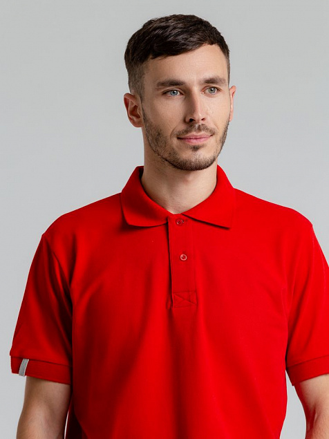 Рубашка поло мужская Virma Premium, красная с логотипом в Самаре заказать по выгодной цене в кибермаркете AvroraStore