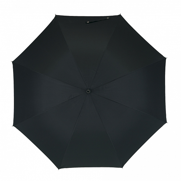 Зонт-трость из стекловолокна JOKERR, черный, серебристый с логотипом в Самаре заказать по выгодной цене в кибермаркете AvroraStore