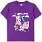 Футболка детская «Йогуртбург», фиолетовая с логотипом в Самаре заказать по выгодной цене в кибермаркете AvroraStore