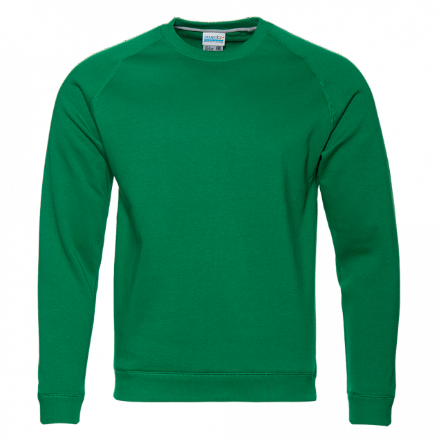 Толстовка StanSweatshirt Зелёный с логотипом в Самаре заказать по выгодной цене в кибермаркете AvroraStore