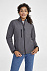 Куртка женская на молнии ROXY 340, серый меланж с логотипом в Самаре заказать по выгодной цене в кибермаркете AvroraStore