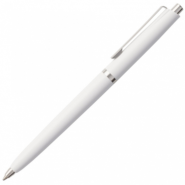 Ручка шариковая Classic, белая с логотипом в Самаре заказать по выгодной цене в кибермаркете AvroraStore