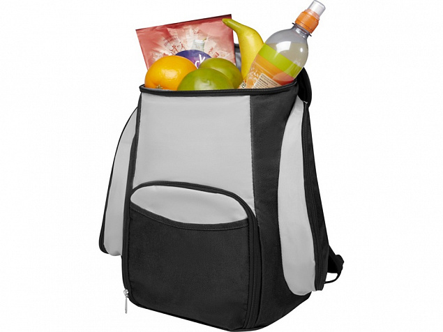 Brisbane, рюкзак-холодильник, серый/черный с логотипом в Самаре заказать по выгодной цене в кибермаркете AvroraStore
