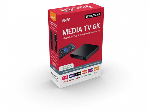 Медиаплеер  «MEDIA TV 6K» с логотипом в Самаре заказать по выгодной цене в кибермаркете AvroraStore
