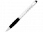 Ручка-стилус шариковая Ziggy черные чернила, серебристый/черный с логотипом в Самаре заказать по выгодной цене в кибермаркете AvroraStore