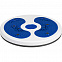Диск здоровья вращающийся SpinTeam, белый с синим с логотипом в Самаре заказать по выгодной цене в кибермаркете AvroraStore
