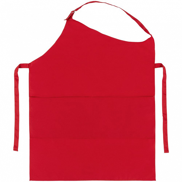 Фартук Attika, красный с логотипом в Самаре заказать по выгодной цене в кибермаркете AvroraStore