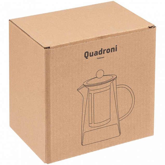 Чайник Quadroni с логотипом в Самаре заказать по выгодной цене в кибермаркете AvroraStore