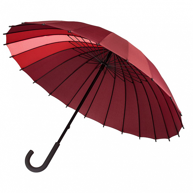 Зонт-трость «Спектр», черный с логотипом в Самаре заказать по выгодной цене в кибермаркете AvroraStore