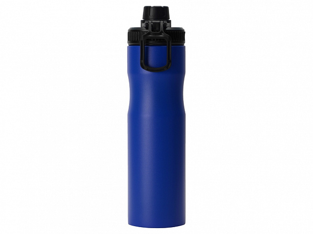 Бутылка для воды Supply Waterline, нерж сталь, 850 мл, синий/черный с логотипом в Самаре заказать по выгодной цене в кибермаркете AvroraStore