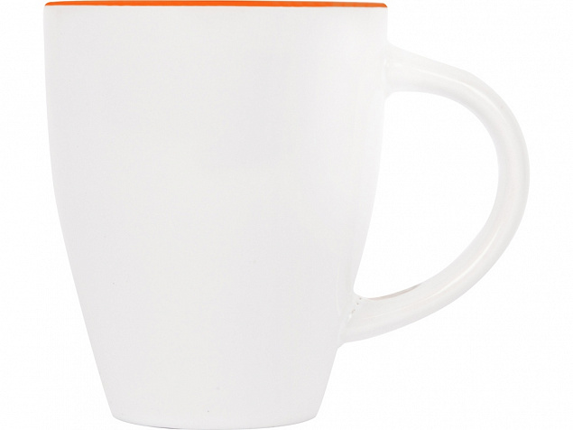 Кружка Авеленго с ложкой, оранжевый с логотипом в Самаре заказать по выгодной цене в кибермаркете AvroraStore