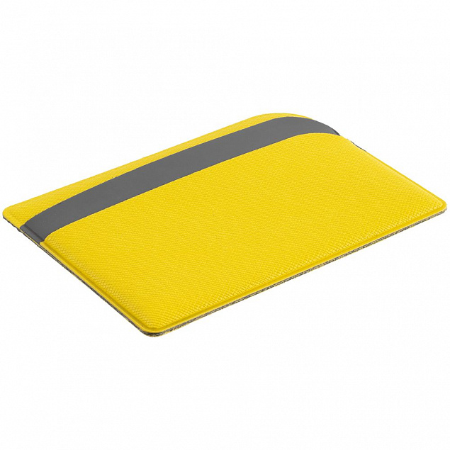 Чехол для карточек Dual, желтый с логотипом в Самаре заказать по выгодной цене в кибермаркете AvroraStore