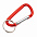 Карабин ZOKО, красный, алюминий с логотипом в Самаре заказать по выгодной цене в кибермаркете AvroraStore