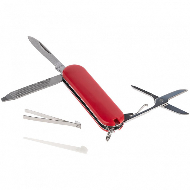 Нож-брелок Clasp, красный с логотипом в Самаре заказать по выгодной цене в кибермаркете AvroraStore