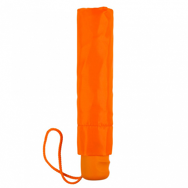 Зонт складной Unit Basic, оранжевый с логотипом в Самаре заказать по выгодной цене в кибермаркете AvroraStore