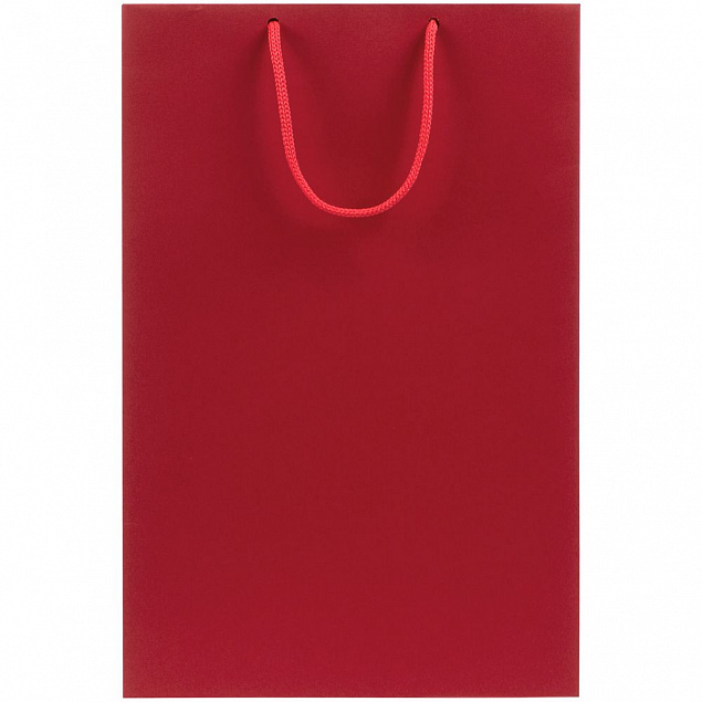 Пакет бумажный Porta, средний, красный с логотипом в Самаре заказать по выгодной цене в кибермаркете AvroraStore