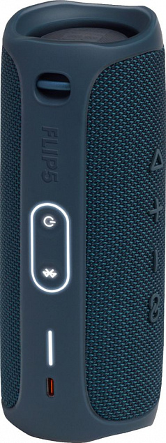 Беспроводная колонка JBL Flip 5, синяя с логотипом в Самаре заказать по выгодной цене в кибермаркете AvroraStore