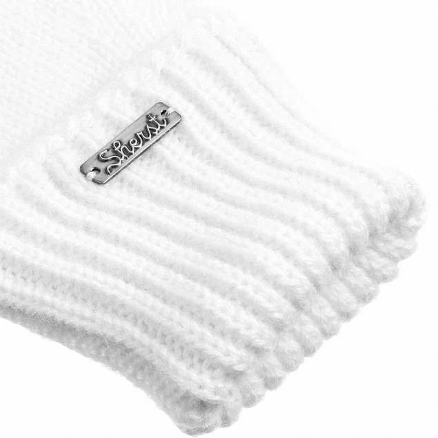 Перчатки Alpine, белые с логотипом в Самаре заказать по выгодной цене в кибермаркете AvroraStore