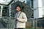 Зонт-трость rainVestment, светло-серый меланж с логотипом в Самаре заказать по выгодной цене в кибермаркете AvroraStore