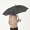 Зонт-трость Dune, черный с логотипом в Самаре заказать по выгодной цене в кибермаркете AvroraStore