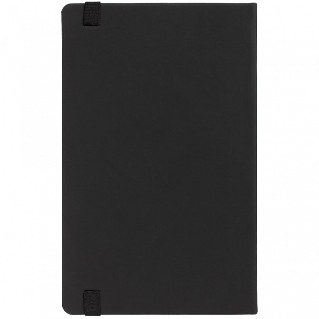 Блокнот Shall, черный, с белой бумагой с логотипом в Самаре заказать по выгодной цене в кибермаркете AvroraStore