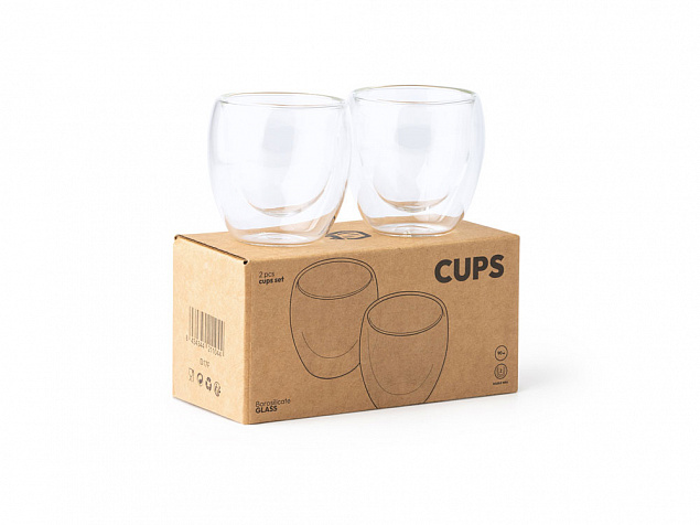 Набор CAPSUL из 2 стаканов с двойными стенками с логотипом в Самаре заказать по выгодной цене в кибермаркете AvroraStore