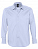Рубашка мужская с длинным рукавом BRIGHTON, голубая с логотипом в Самаре заказать по выгодной цене в кибермаркете AvroraStore