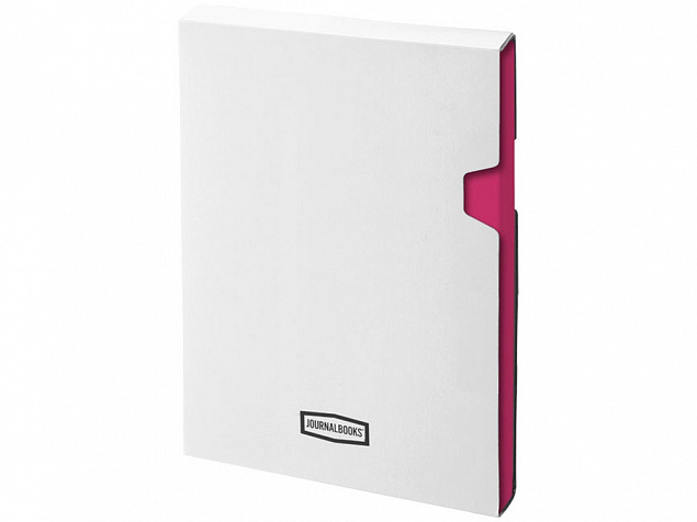 Блокнот классический офисный Juan А5, розовый с логотипом в Самаре заказать по выгодной цене в кибермаркете AvroraStore
