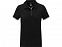 Morgan Двухцветное женское поло с коротким рукавом, черный с логотипом в Самаре заказать по выгодной цене в кибермаркете AvroraStore