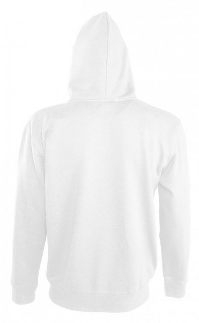 Толстовка мужская Soul men 290 с контрастным капюшоном, белая с логотипом в Самаре заказать по выгодной цене в кибермаркете AvroraStore