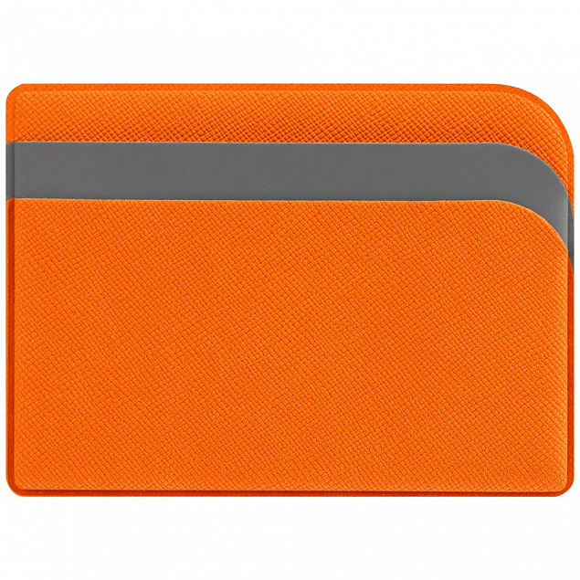 Чехол для карточек Dual, оранжевый с логотипом в Самаре заказать по выгодной цене в кибермаркете AvroraStore