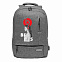 Рюкзак Migliores с USB разъемом, серый/бирюза с логотипом в Самаре заказать по выгодной цене в кибермаркете AvroraStore