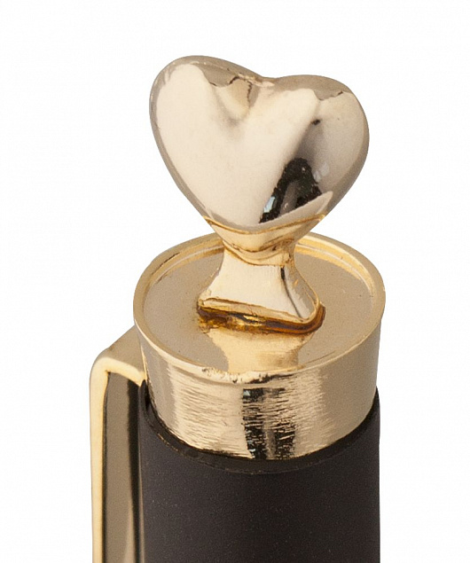 Ручка шариковая Heart Golden Top с логотипом в Самаре заказать по выгодной цене в кибермаркете AvroraStore