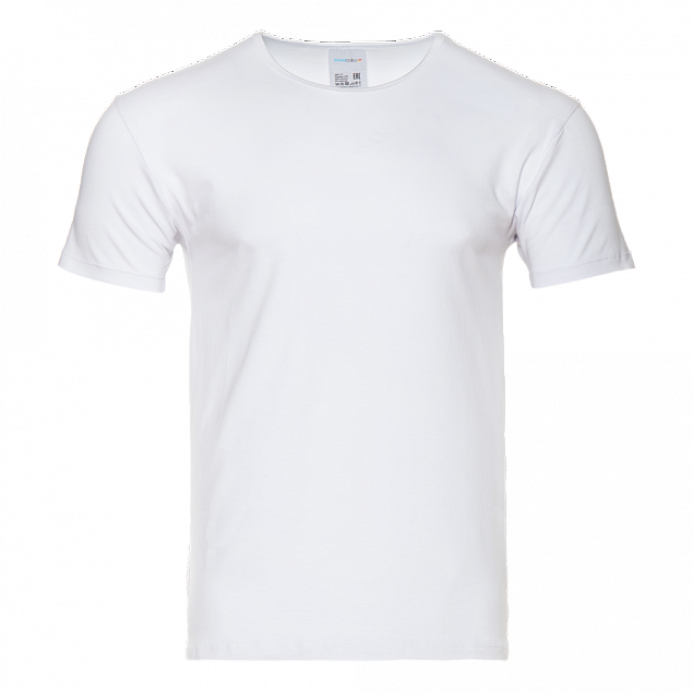 Футболка мужская STAN хлопок/эластан 180,37 Белый с логотипом в Самаре заказать по выгодной цене в кибермаркете AvroraStore