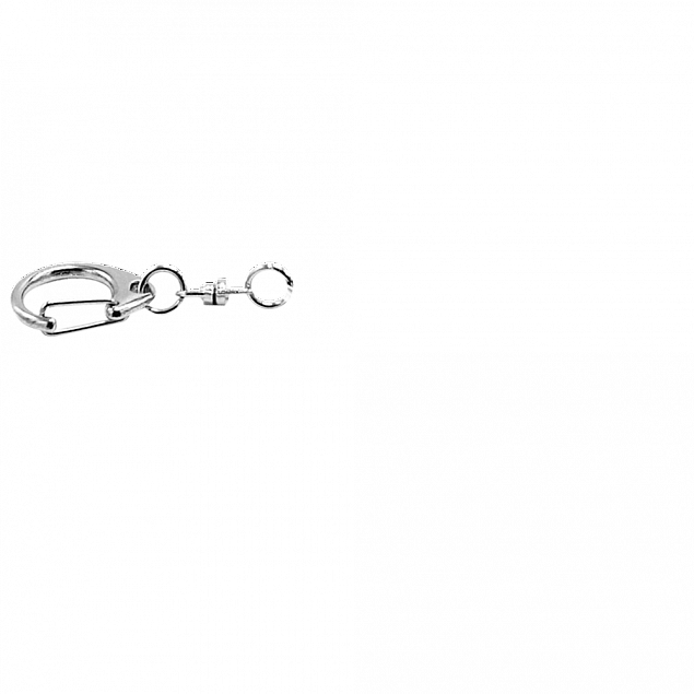 Карабин для флешки Designer Серебристый с логотипом в Самаре заказать по выгодной цене в кибермаркете AvroraStore