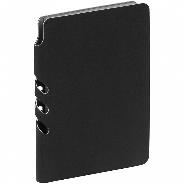 Ежедневник Flexpen Mini, недатированный, черный с логотипом в Самаре заказать по выгодной цене в кибермаркете AvroraStore