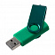 Флешка Twist Color, зеленая, 16 Гб с логотипом в Самаре заказать по выгодной цене в кибермаркете AvroraStore