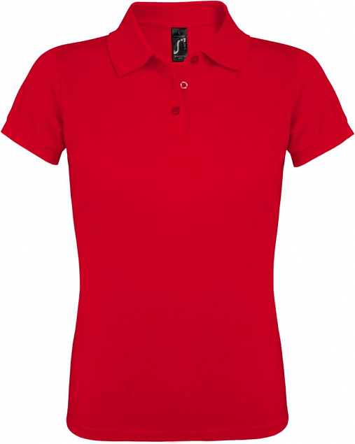 Рубашка поло женская Prime Women 200 красная с логотипом в Самаре заказать по выгодной цене в кибермаркете AvroraStore