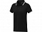 Amarago Женское поло с коротким рукавом и контрастной отделкой, черный с логотипом в Самаре заказать по выгодной цене в кибермаркете AvroraStore