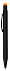 Ручка шариковая Raven (черная с оранжевым) с логотипом в Самаре заказать по выгодной цене в кибермаркете AvroraStore