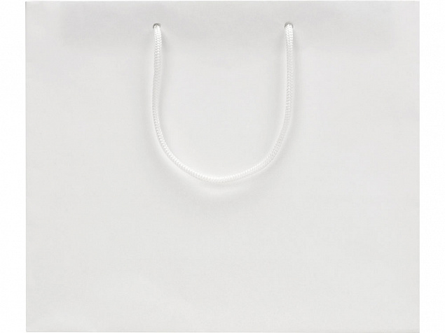 Пакет подарочный Imilit W, белый с логотипом в Самаре заказать по выгодной цене в кибермаркете AvroraStore