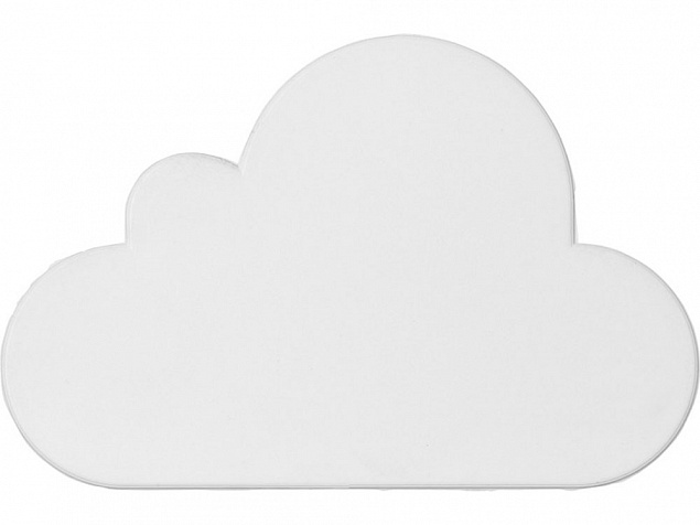 Антистресс Caleb cloud, белый с логотипом в Самаре заказать по выгодной цене в кибермаркете AvroraStore