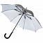 Зонт-трость Unit Wind, серебристый с логотипом в Самаре заказать по выгодной цене в кибермаркете AvroraStore