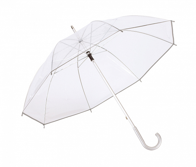 Прозрачный зонт-трость PANORAMIX, прозрачный с логотипом в Самаре заказать по выгодной цене в кибермаркете AvroraStore