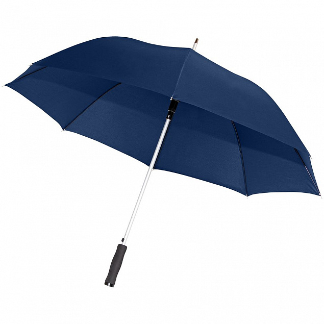 Зонт-трость Alu Golf AC, темно-синий с логотипом в Самаре заказать по выгодной цене в кибермаркете AvroraStore