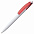 Ручка шариковая Bento, белая с красным с логотипом в Самаре заказать по выгодной цене в кибермаркете AvroraStore