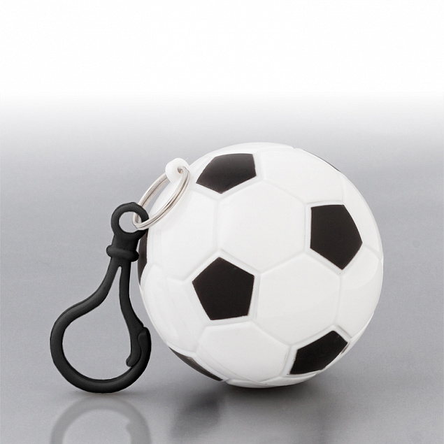 Дождевик "Футбол"в футляре с карабином с логотипом в Самаре заказать по выгодной цене в кибермаркете AvroraStore