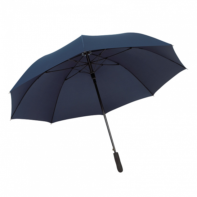 Автоматический ветрозащитный зонт PASSAT, темно-синий с логотипом в Самаре заказать по выгодной цене в кибермаркете AvroraStore